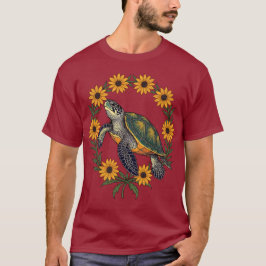 ダイヤモンドバックテラピンとブラックアイ・スーザン Tシャツ
