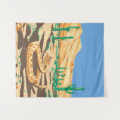 ダイヤモンドバックラトルズナケ タペストリー (正面(横))