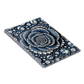 ダイヤモンドバラ&デニムグラムジュエリーきらきら光るズ ノートブック (右側)