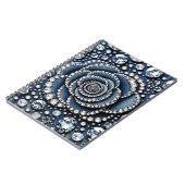 ダイヤモンドバラ&デニムグラムジュエリーきらきら光るズ ノートブック (左側)