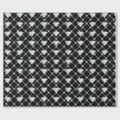 ダイヤモンドパタきらきら光るーンきらきら光るデザイナーがギフトを見る ラッピングペーパー (フラット)