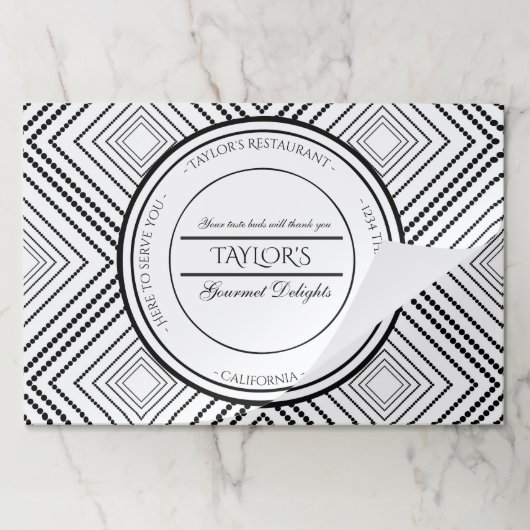 ダイヤモンドパターパーソナライズされたン店 ペーパーパッド (折り畳み)