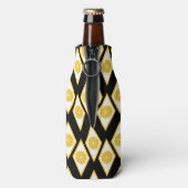 ダイヤモンドパターモダンンの柑橘系スライス ボトルクーラー (ボトル裏面)