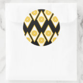 ダイヤモンドパターモダンンの柑橘系スライス ラウンドシール (バッグ)