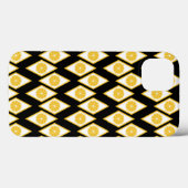 ダイヤモンドパターモダンンの柑橘系スライス Case-Mate iPhoneケース (裏面 (横))