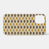 ダイヤモンドパターンジオメトリックゴールデンジェム Case-Mate iPhoneケース (裏面 (横))