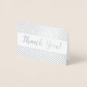 ダイヤモンドパターンフォイルサンキューカード 箔カード (正面)