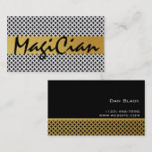ダイヤモンドパターンマジシャンの名刺 名刺 (正面/裏面)
