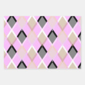 ダイヤモンドパターンラッピング紙薄紫 ラッピングペーパーシート (正面3)