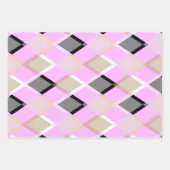 ダイヤモンドパターンラッピング紙薄紫 ラッピングペーパーシート (正面2)