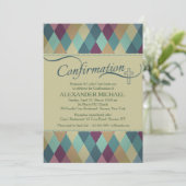 ダイヤモンドパターン確認招待状 招待状 (スタンド正面)