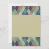 ダイヤモンドパターン確認招待状 招待状 (裏面)