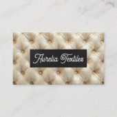 ダイヤモンドパターン（の模様が）あるタフテッド表皮 | レザー 名刺 (正面)