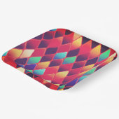 ダイヤモンドパターン ペーパープレート (傾斜あり)