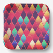 ダイヤモンドパターン ペーパープレート (正面)