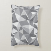 ダイヤモンドパターン-抽象的な多角形 アクセントクッション (裏面(縦))