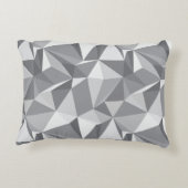 ダイヤモンドパターン-抽象的な多角形 アクセントクッション (裏面)
