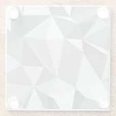 ダイヤモンドパターン-抽象的な多角形 ガラスコースター (裏面)