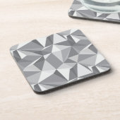 ダイヤモンドパターン-抽象的な多角形 コースター (左側)