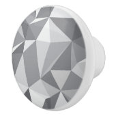 ダイヤモンドパターン-抽象的な多角形 セラミックノブ (右)