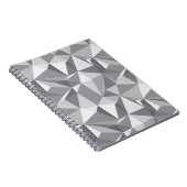 ダイヤモンドパターン-抽象的な多角形 ノートブック (右側)