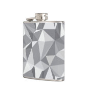 ダイヤモンドパターン-抽象的な多角形 フラスク (左)