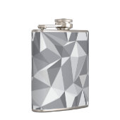 ダイヤモンドパターン-抽象的な多角形 フラスク (右)