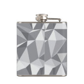 ダイヤモンドパターン-抽象的な多角形 フラスク (裏面)