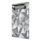 ダイヤモンドパターン-抽象的な多角形 ミニクリップボード (アングル2)