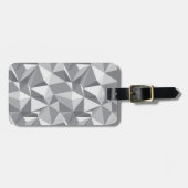 ダイヤモンドパターン-抽象的な多角形 ラゲッジタグ (正面横)