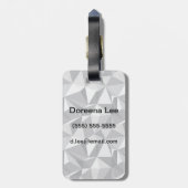 ダイヤモンドパターン-抽象的な多角形 ラゲッジタグ (裏面縦)