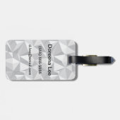 ダイヤモンドパターン-抽象的な多角形 ラゲッジタグ (裏面横)