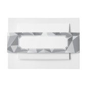 ダイヤモンドパターン-抽象的な多角形 招待状ベリーバンド (正面例)