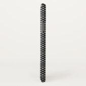 ダイヤモンドパターン（白黒） Case-Mate iPhoneケース (裏面/右)