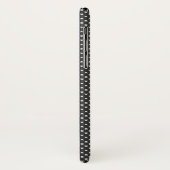 ダイヤモンドパターン（白黒） Case-Mate iPhoneケース (裏面/左)