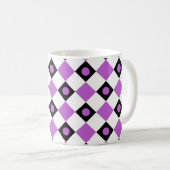 ダイヤモンドパターン#91 コーヒーマグカップ (正面右)