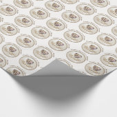 ダイヤモンドパーソナライズされたハート結婚、のラッピング紙 ラッピングペーパー (角)