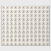 ダイヤモンドパーソナライズされたハート結婚、のラッピング紙 ラッピングペーパー (フラット)