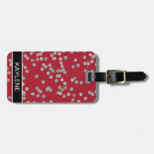 ダイヤモンドパーソナライズされた紙吹雪ラゲージタグ ラゲッジタグ (正面横)