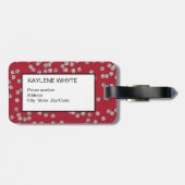 ダイヤモンドパーソナライズされた紙吹雪ラゲージタグ ラゲッジタグ (裏面横)