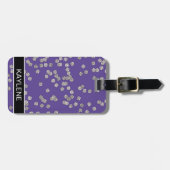 ダイヤモンドパーソナライズされた紙吹雪ラゲージタグ ラゲッジタグ (正面横)