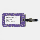 ダイヤモンドパーソナライズされた紙吹雪ラゲージタグ ラゲッジタグ (裏面横)