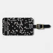 ダイヤモンドパーソナライズされた紙吹雪ラゲージタグ ラゲッジタグ (正面横)