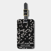 ダイヤモンドパーソナライズされた紙吹雪ラゲージタグ ラゲッジタグ (正面縦)