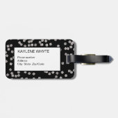 ダイヤモンドパーソナライズされた紙吹雪ラゲージタグ ラゲッジタグ (裏面横)