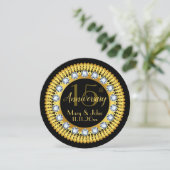 ダイヤモンドパーソナライズされた記念日パーティの招待状 招待状 (スタンド正面)