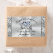 ダイヤモンドパーソナライズされた60周年記念パーティーラベル ラベル (インサイチュ)