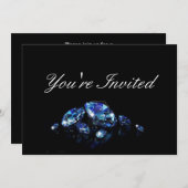 ダイヤモンドパーティの招待状 招待状 (正面/裏面)