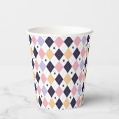 ダイヤモンドパープルピンクとスパイダー 紙コップ (裏面)