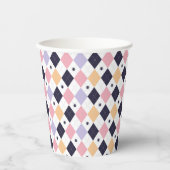 ダイヤモンドパープルピンクとスパイダー 紙コップ (正面)